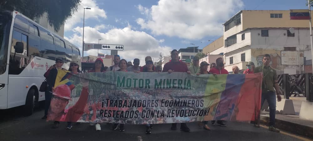 Motor Minero se moviliza en contra del Bloqueo y  las Sanciones a Venezuela