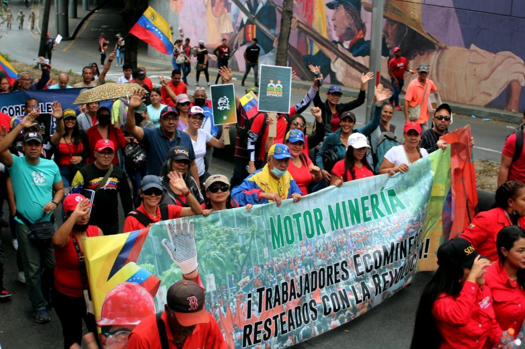 Motor Minero se movilizó este 4F, Día de la Dignidad Nacional