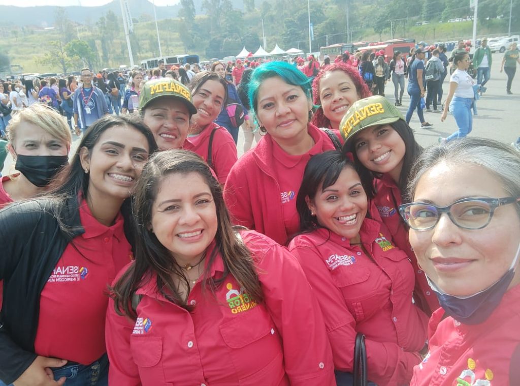 Mujeres mineras presentes en los actos en conmemoración a su día