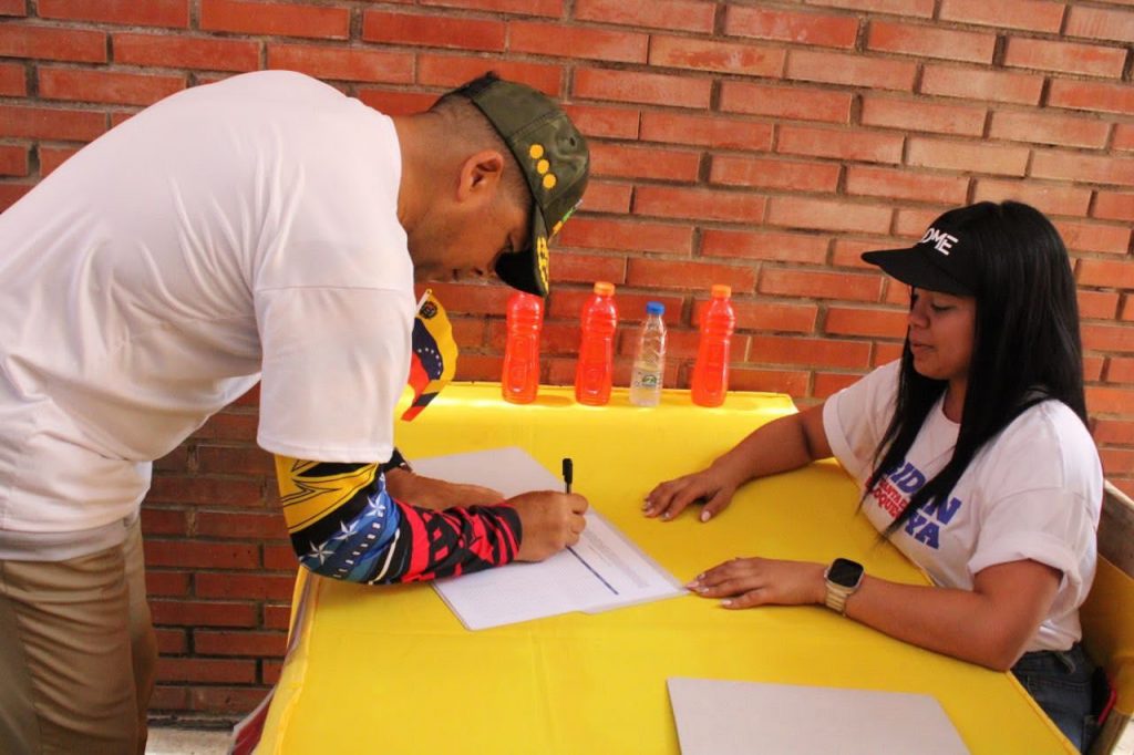 Trabajadores del Motor Minero participaron en jornada en contra de las sanciones de Biden